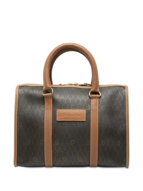 Christian Dior Pre-Owned 20th Century Honeycomb Coated Canvas boston bag