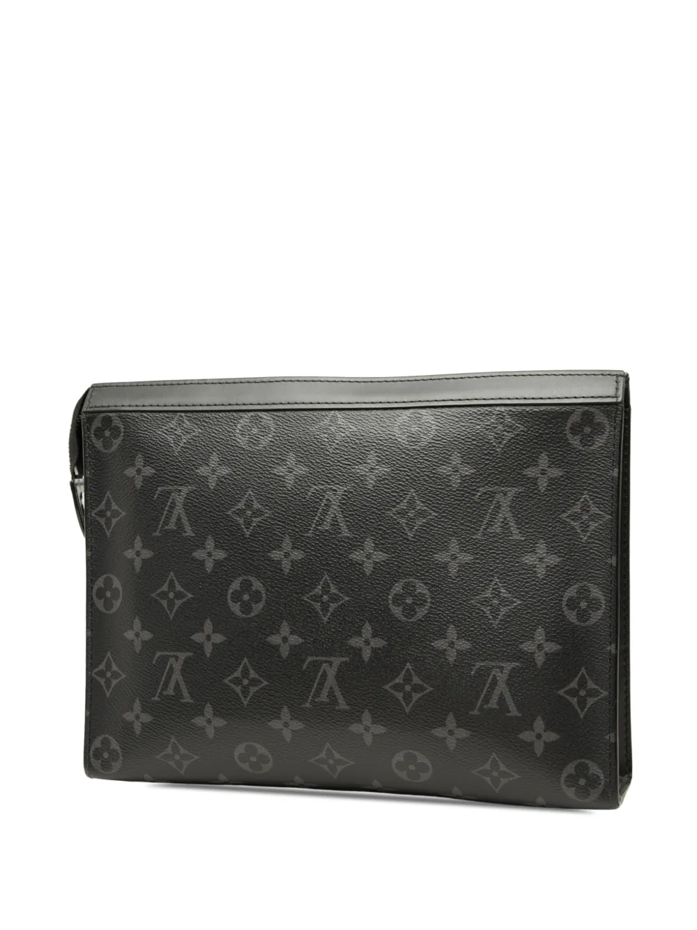 Louis Vuitton Pre-Owned 2020 Monogram Eclipse Pochette Voyage MM clutch Zwart