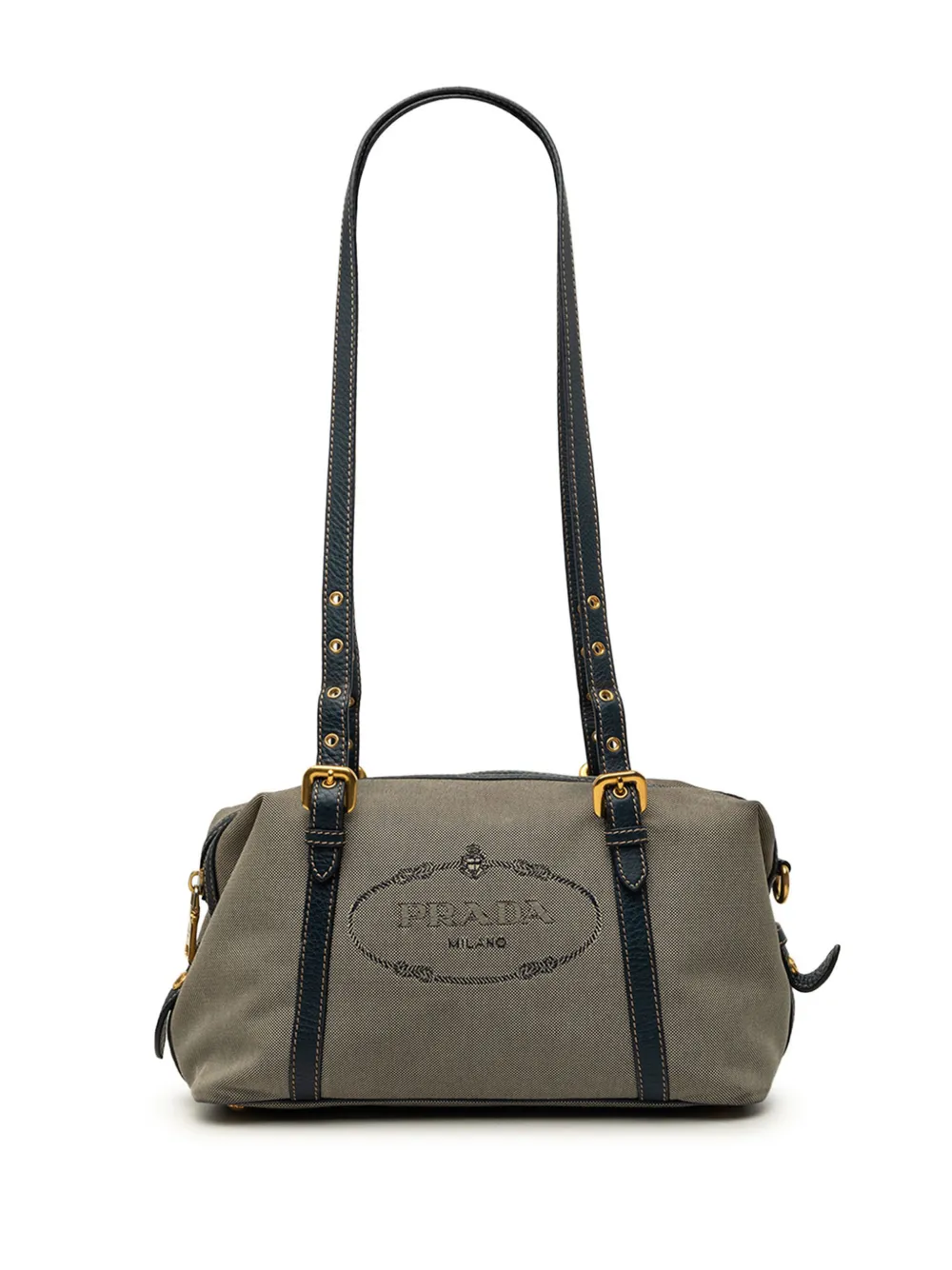 Prada Pre-Owned 2010-2026 Canvas Canapa Logo shoulder bag - Marrone