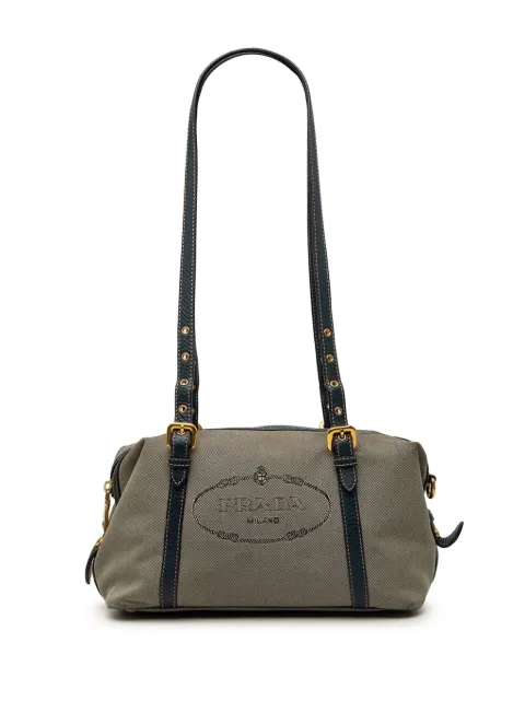 Prada Pre-Owned 2010-2026 Canvas Canapa Logo shoulder bag