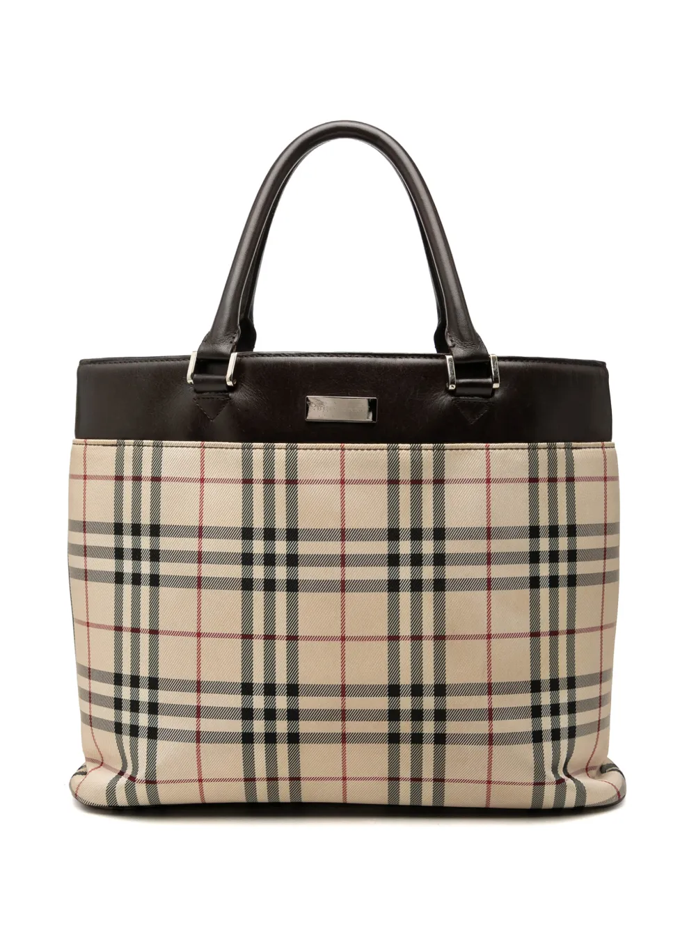 Burberry Pre-Owned 2000-2017 House Check Canvas tote bag - Toni neutri