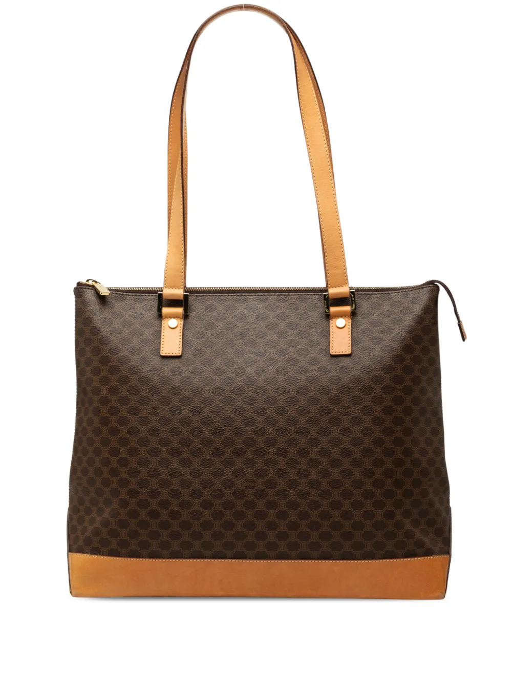 Celine Pre-Owned 2013 Macadam Coated Canvas tote bag - Marrone