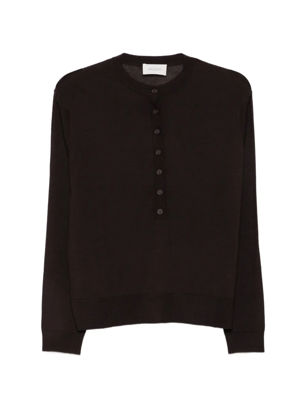 VICOLO button-placket sweater