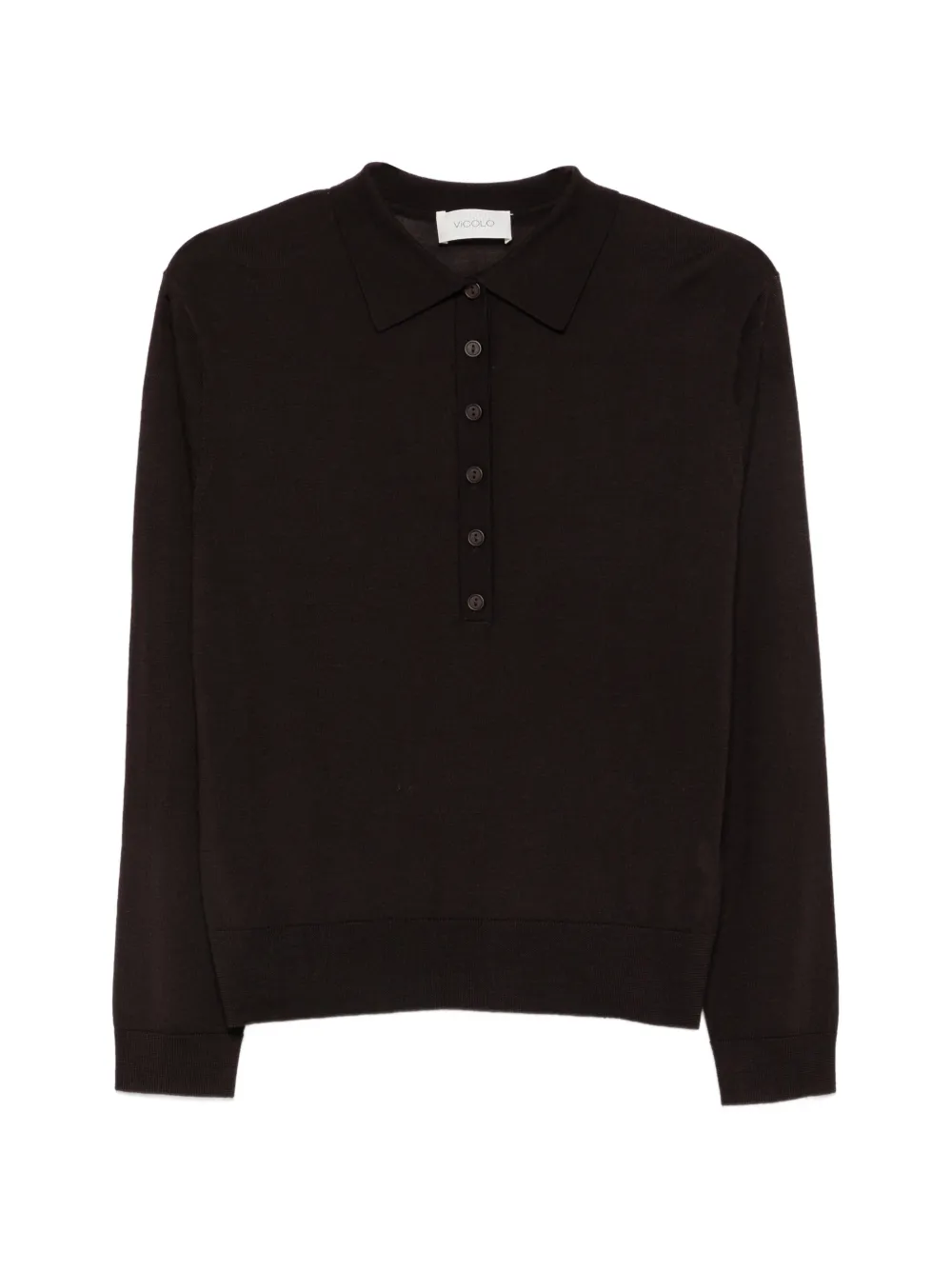 VICOLO button-down polo sweater