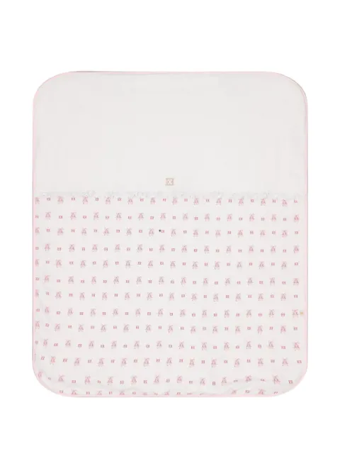 Escada Kids ruffled ballet-print blanket