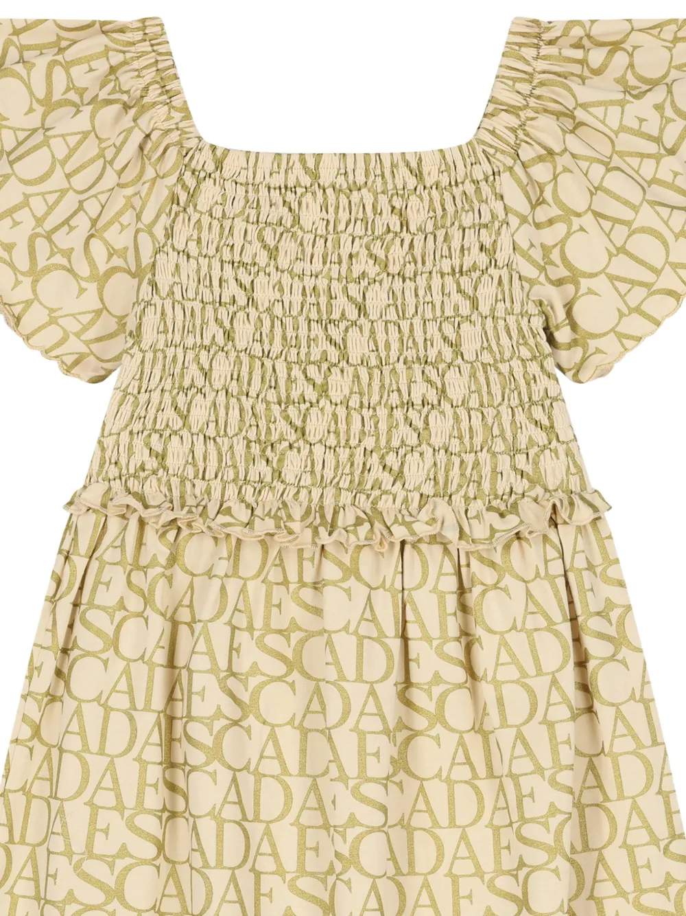 Escada Kids logoprinten shirtjurk Beige