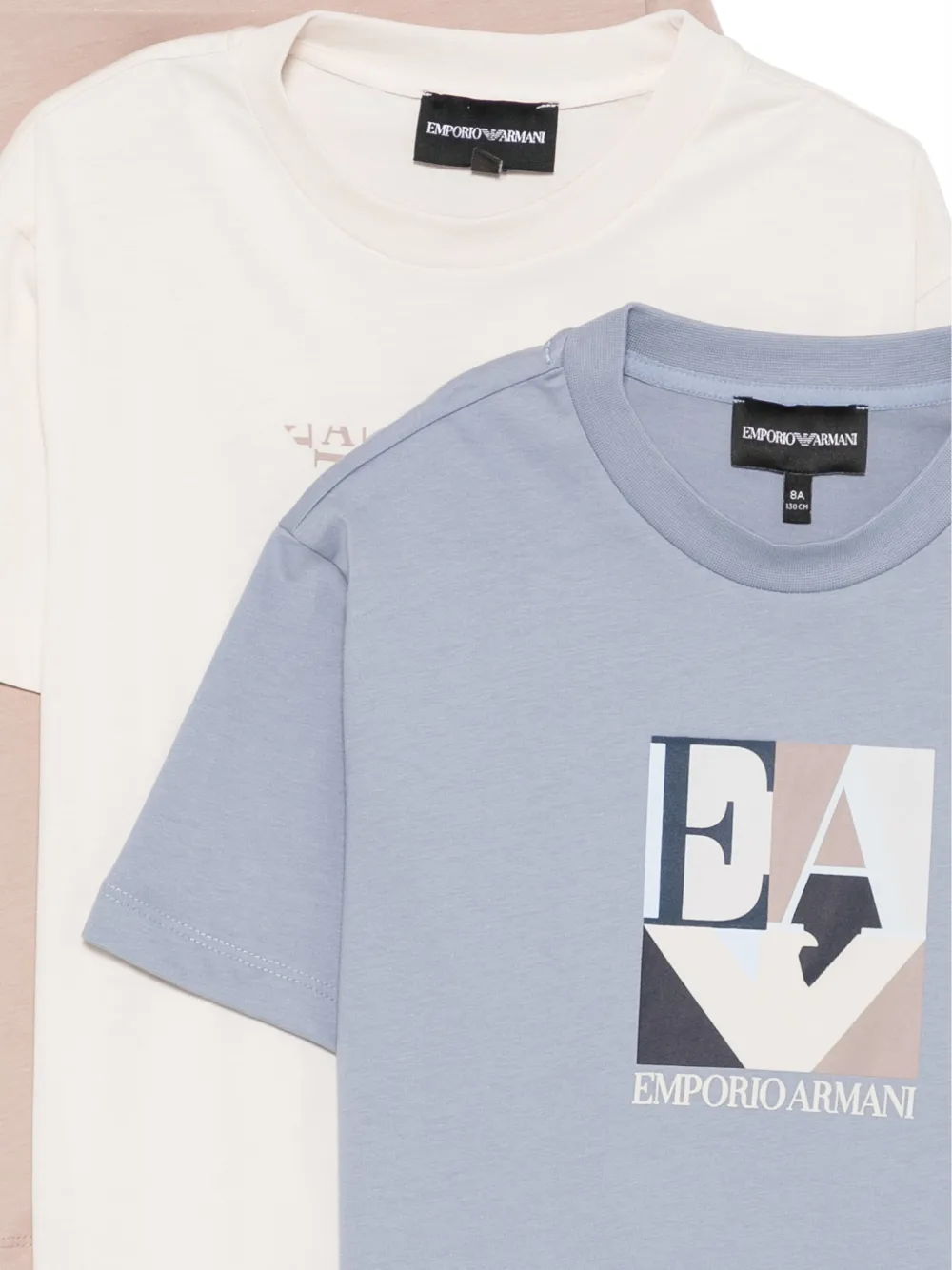 Emporio Armani Kids logo-print T-shirt (set of three) Blauw