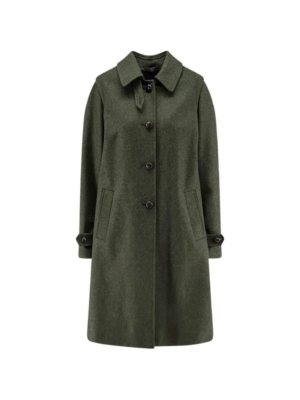 SCHNEIDERS Geraldine pointed-collar Loden coat