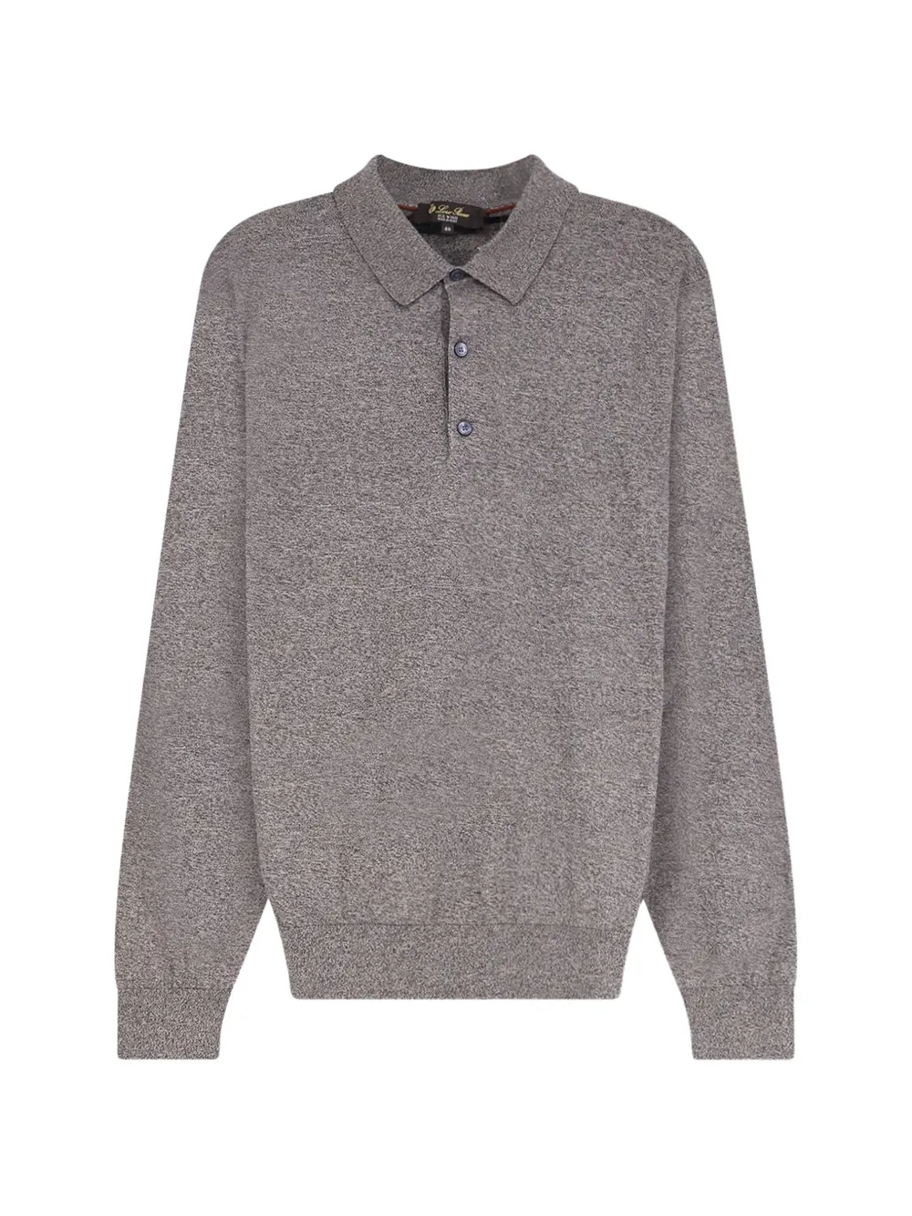 Loro Piana Classic-collar Mélange Polo Shirt In Pink
