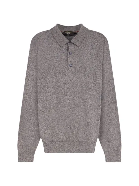 Loro Piana classic-collar mélange polo shirt
