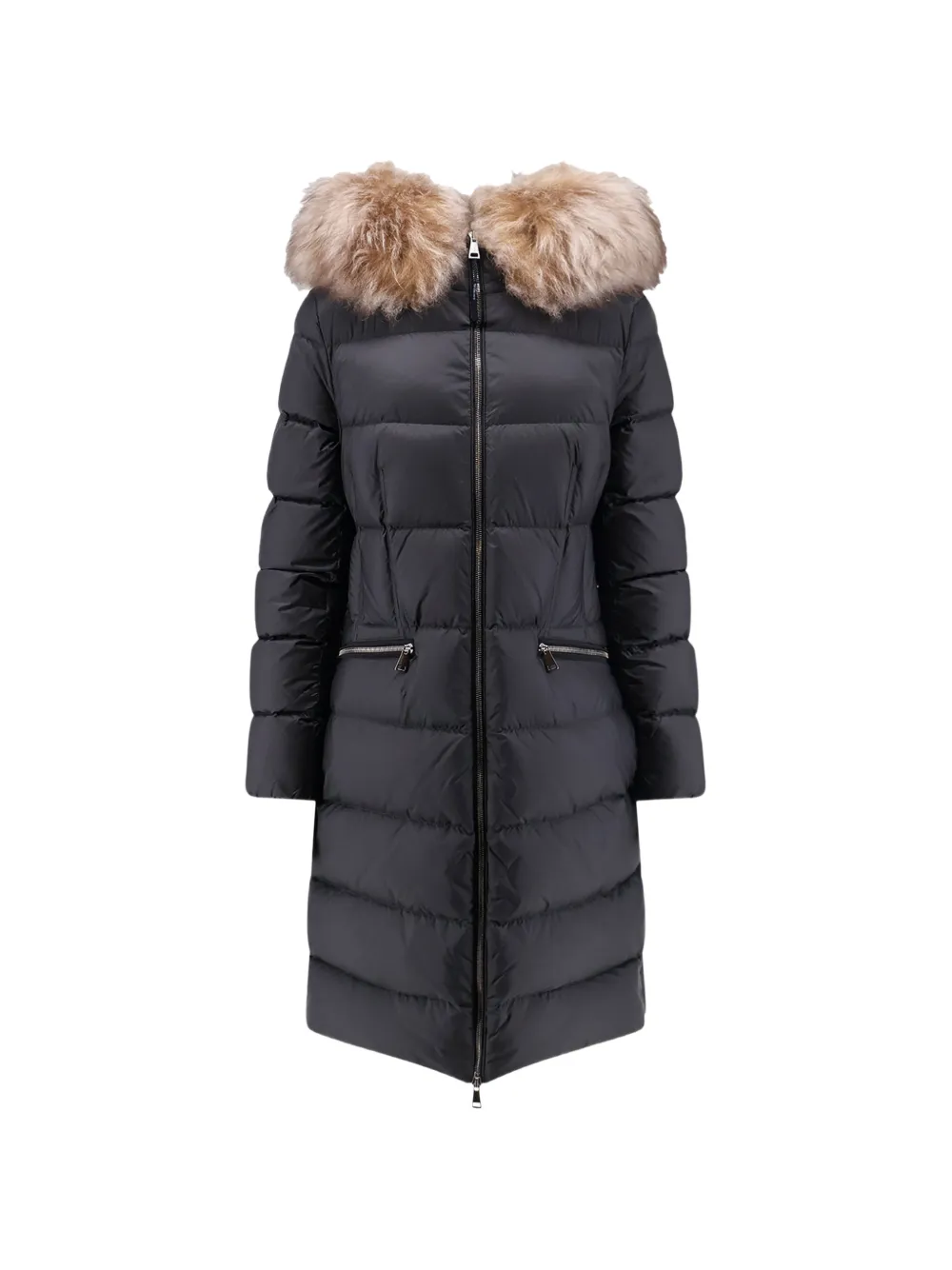 Moncler Boedic shearling-trim down coat