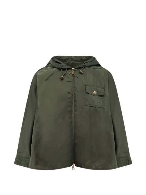 Moncler hooded logo-patch jacket