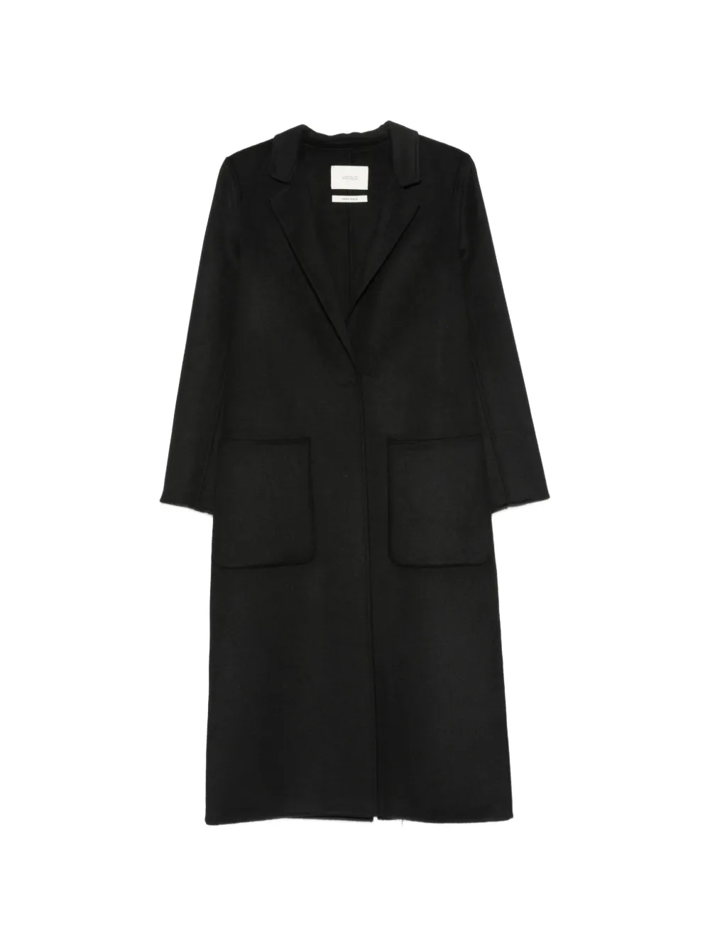 VICOLO notched-lapels single-breasted coat - Nero