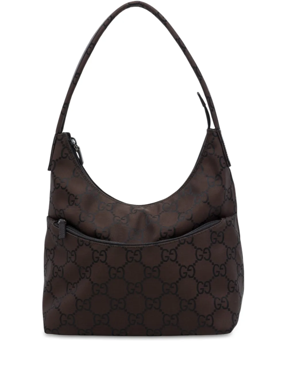 Gucci Pre-Owned 2000-2015 GG Nylon shoulder bag - Marrone