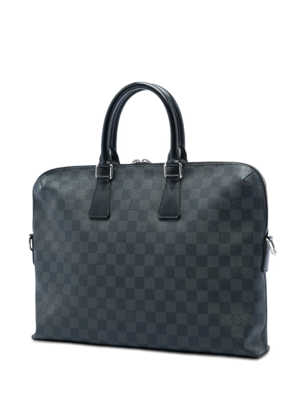 Louis Vuitton Pre-Owned 2014 Damier Graphite Porte Documents Jour aktetas Zwart