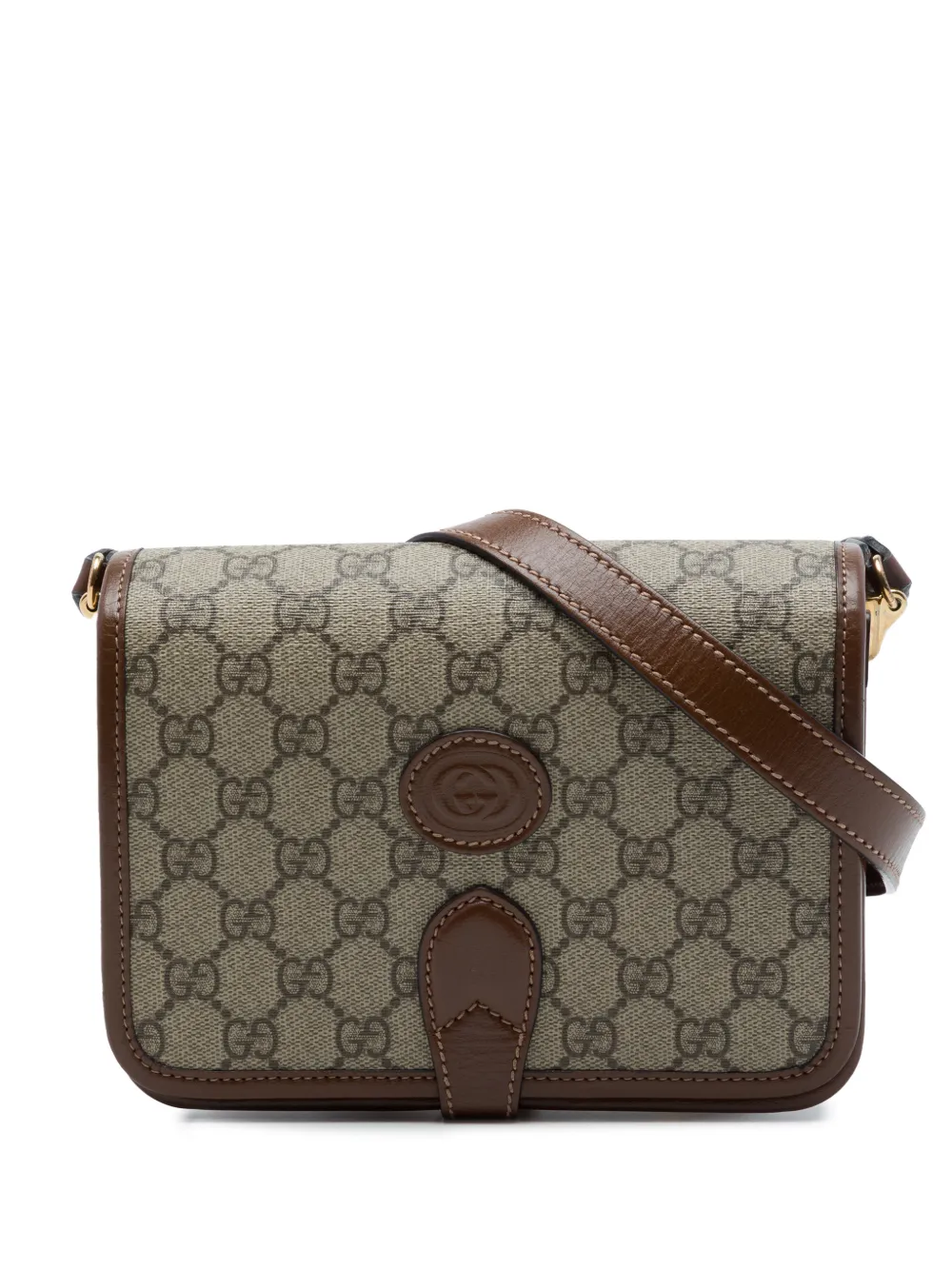 Gucci Pre-Owned 2016-2026 Mini GG Supreme Interlocking G crossbody bag - Toni neutri