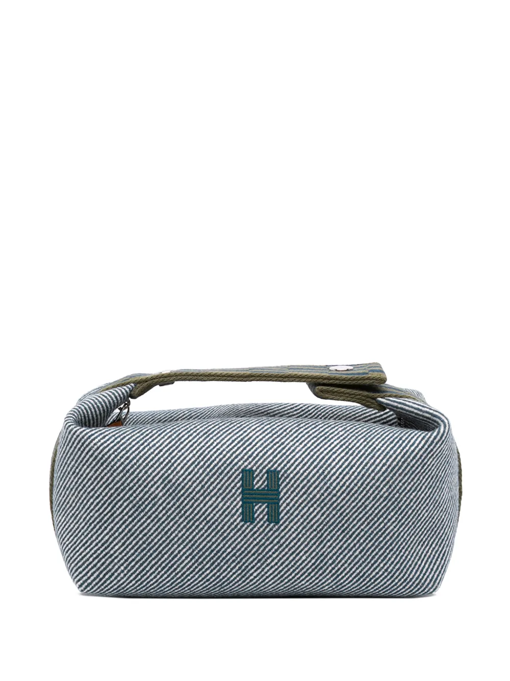 Hermès Pre-Owned Trousse make up Bride A Brac H Natte piccola in lana 2000-2026 - Blu