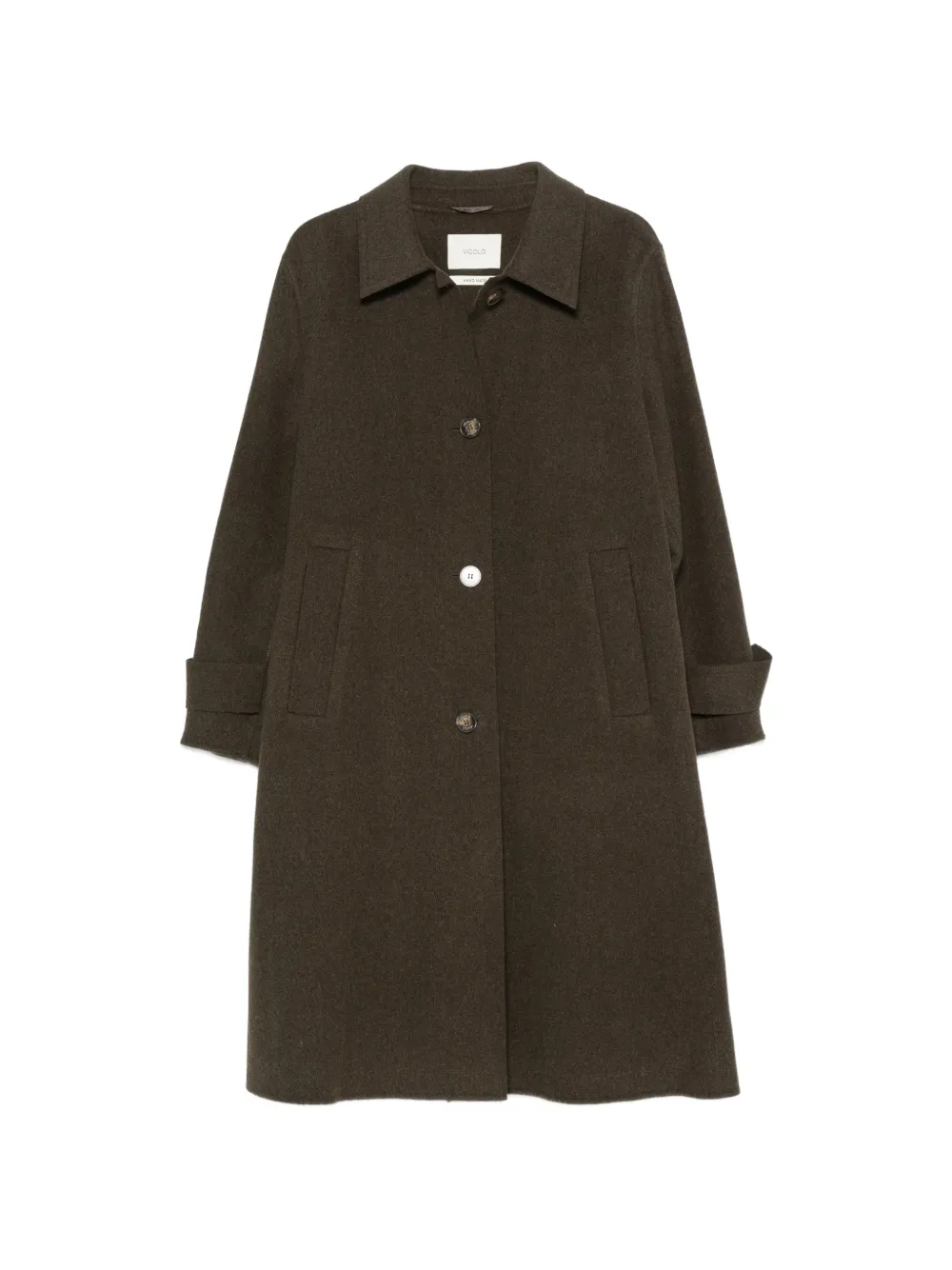 VICOLO button-fastening martingale coat