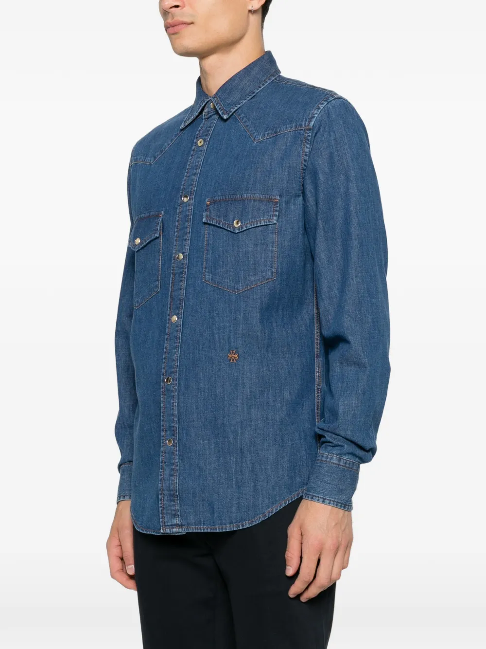 Jacob Cohën Western denim overhemd Blauw