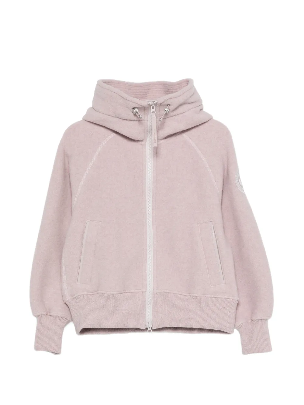 Canada Goose logo-patch zip-up jacket