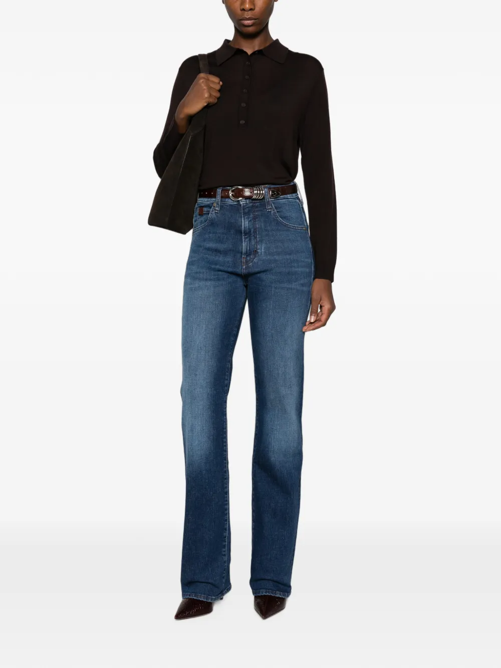 Jacob Cohën Cara straight jeans met vervaagd effect Blauw