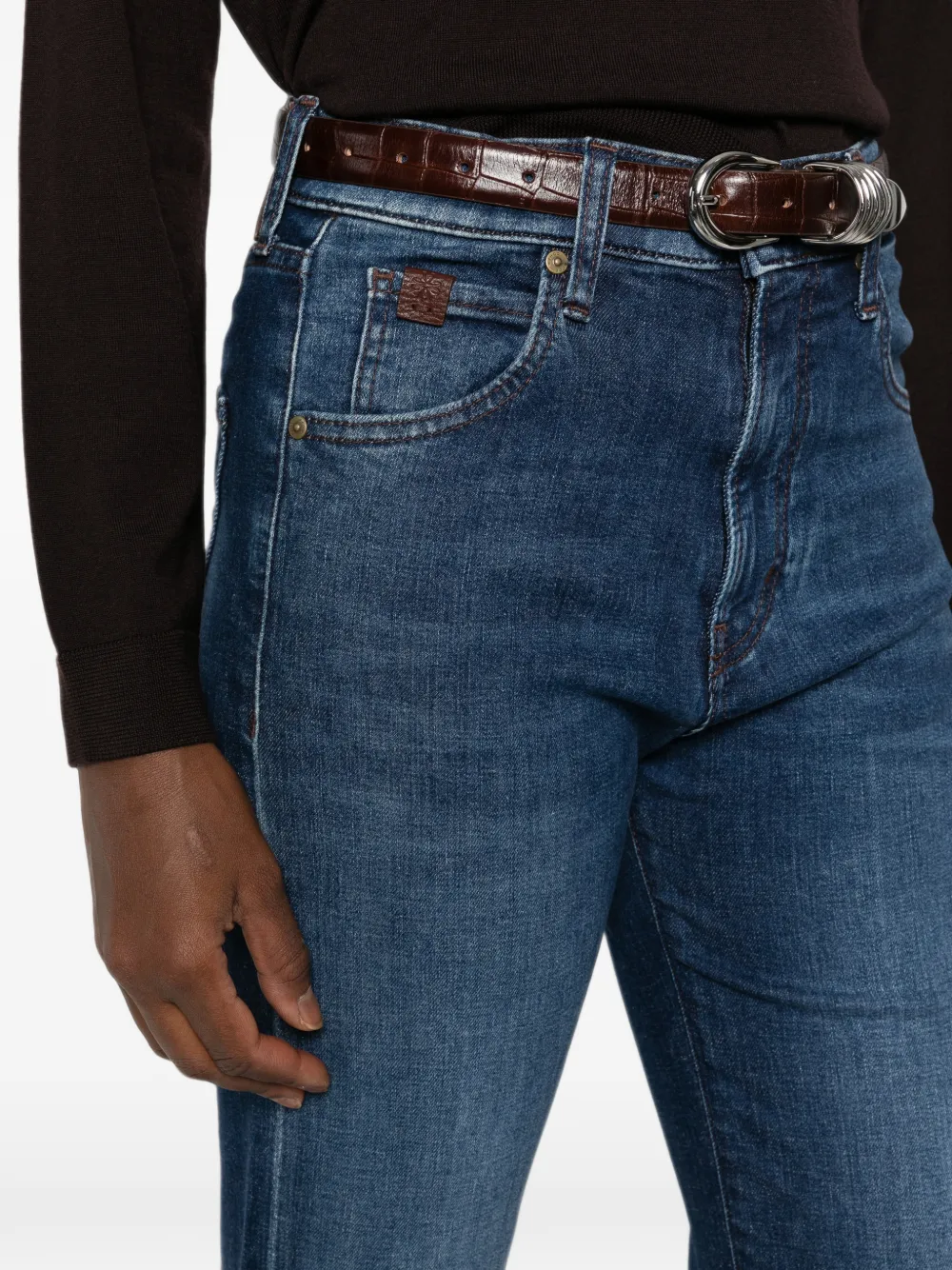 Jacob Cohën Cara straight jeans met vervaagd effect Blauw