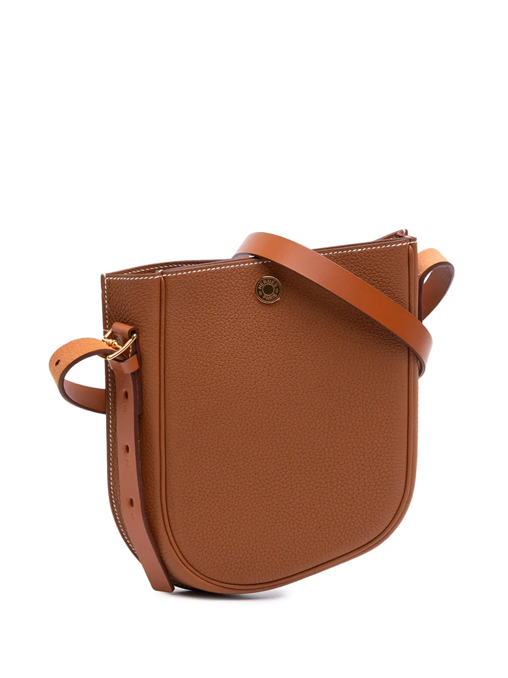 Hermès Pre-Owned Borsa a tracolla Perspective Cavaliere 21 in pelle Togo 2021 - Marrone