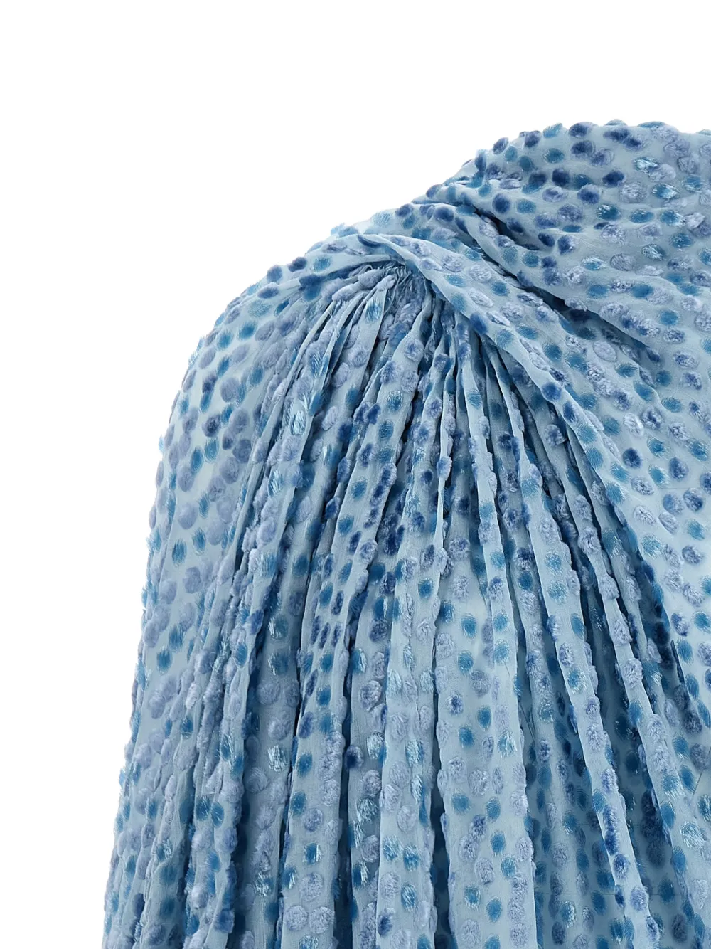 Kiko Kostadinov Caspian devoré jurk met stippen Blauw