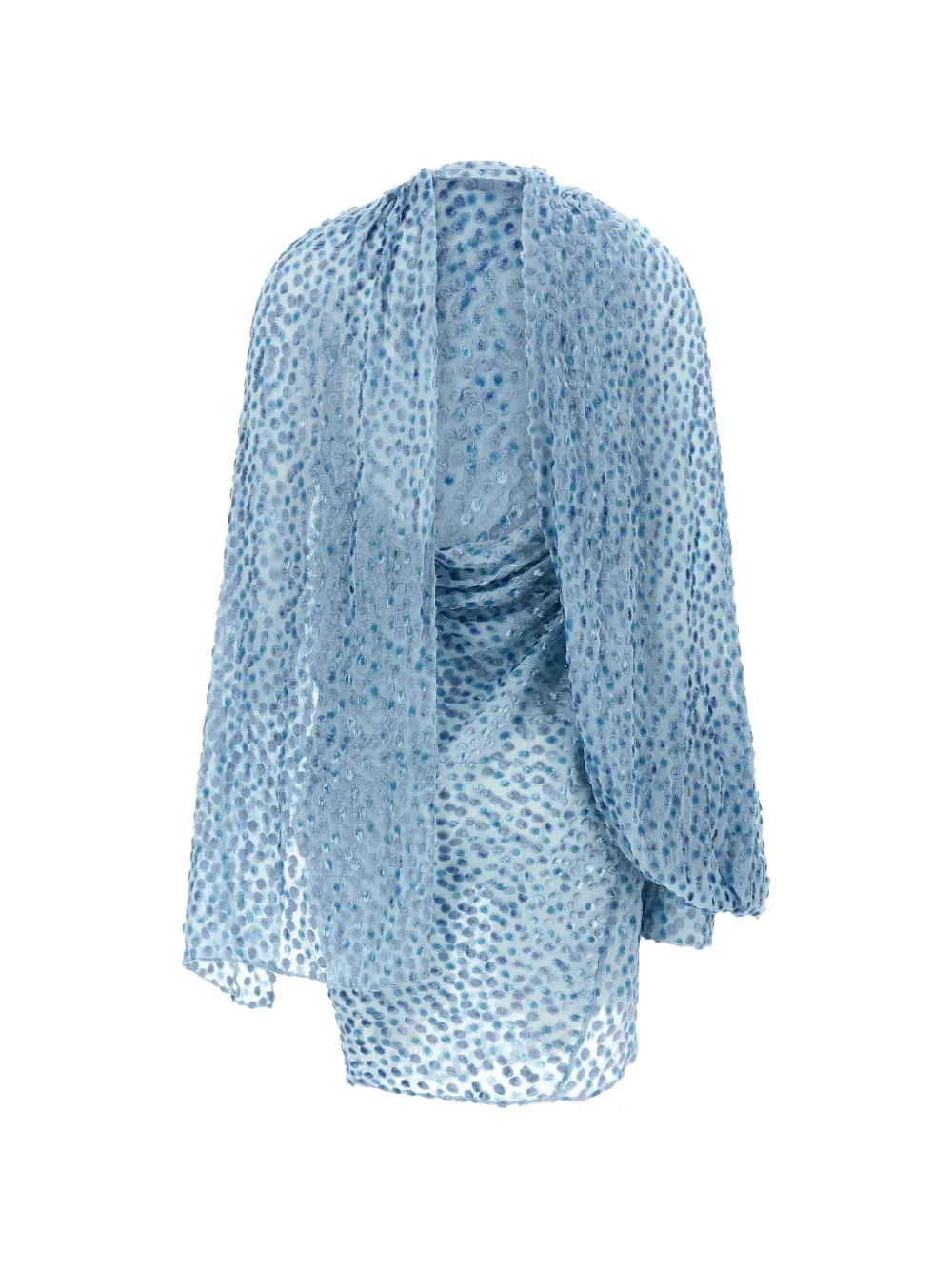 Kiko Kostadinov Caspian devoré jurk met stippen Blauw