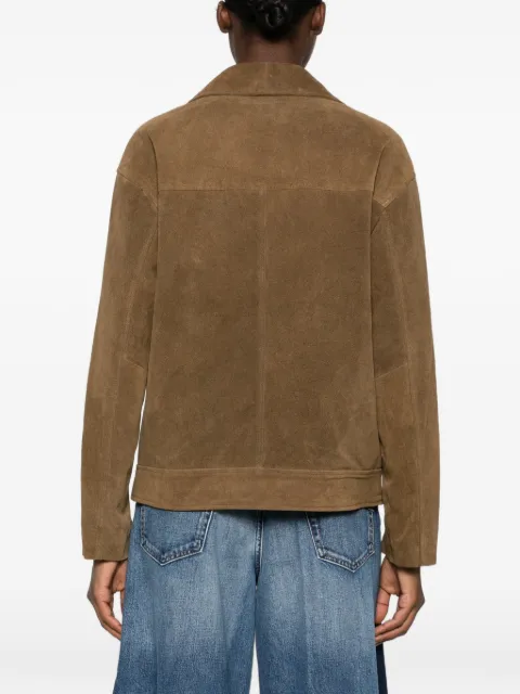VICOLO belted biker leather jacket