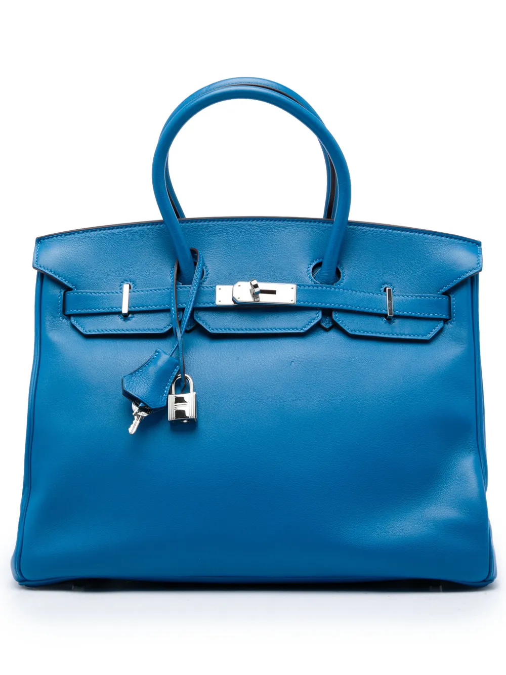Hermès Pre-Owned 2011 Swift Birkin Retourne 35 handbag - Blu