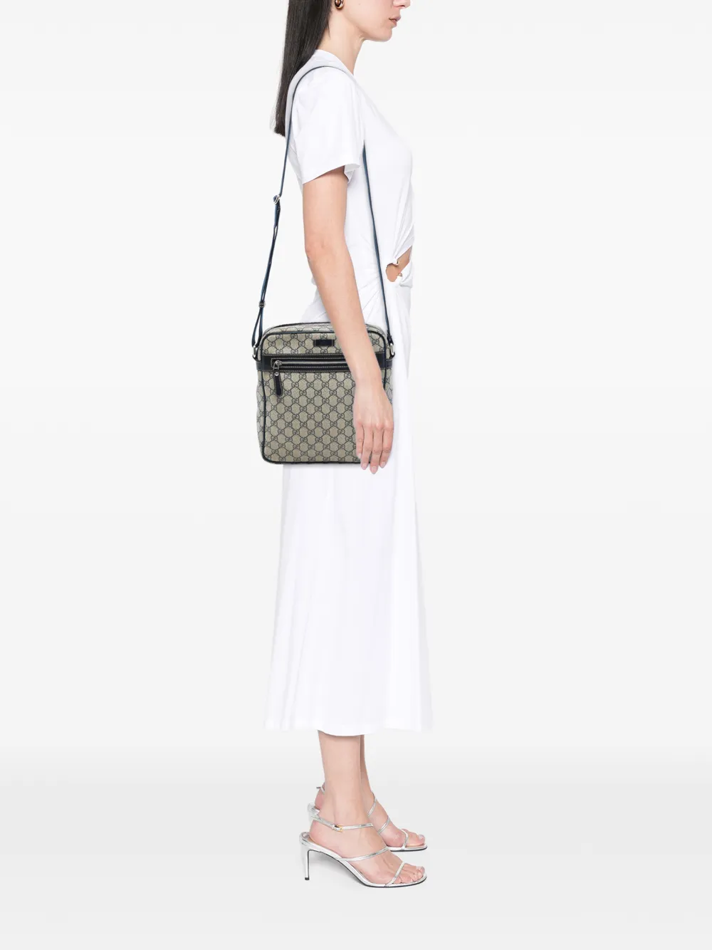 Gucci Pre-Owned 2000-2015 GG Supreme crossbodytas Beige