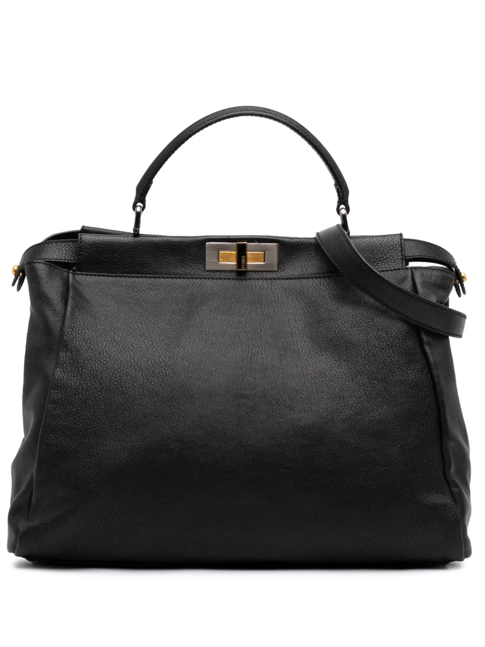Fendi Pre-Owned 2000-2010 Large Goatskin Peekaboo Iconic satchel - Nero