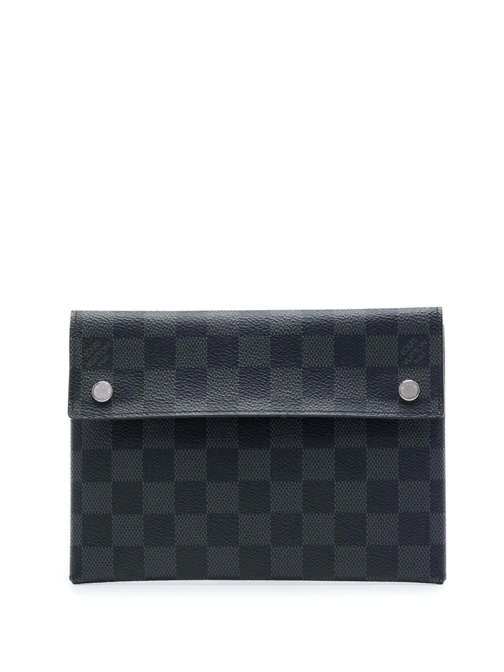 Louis Vuitton Pre-Owned 2019 Damier Graphite Alpha Pochette MMClutch - Schwarz