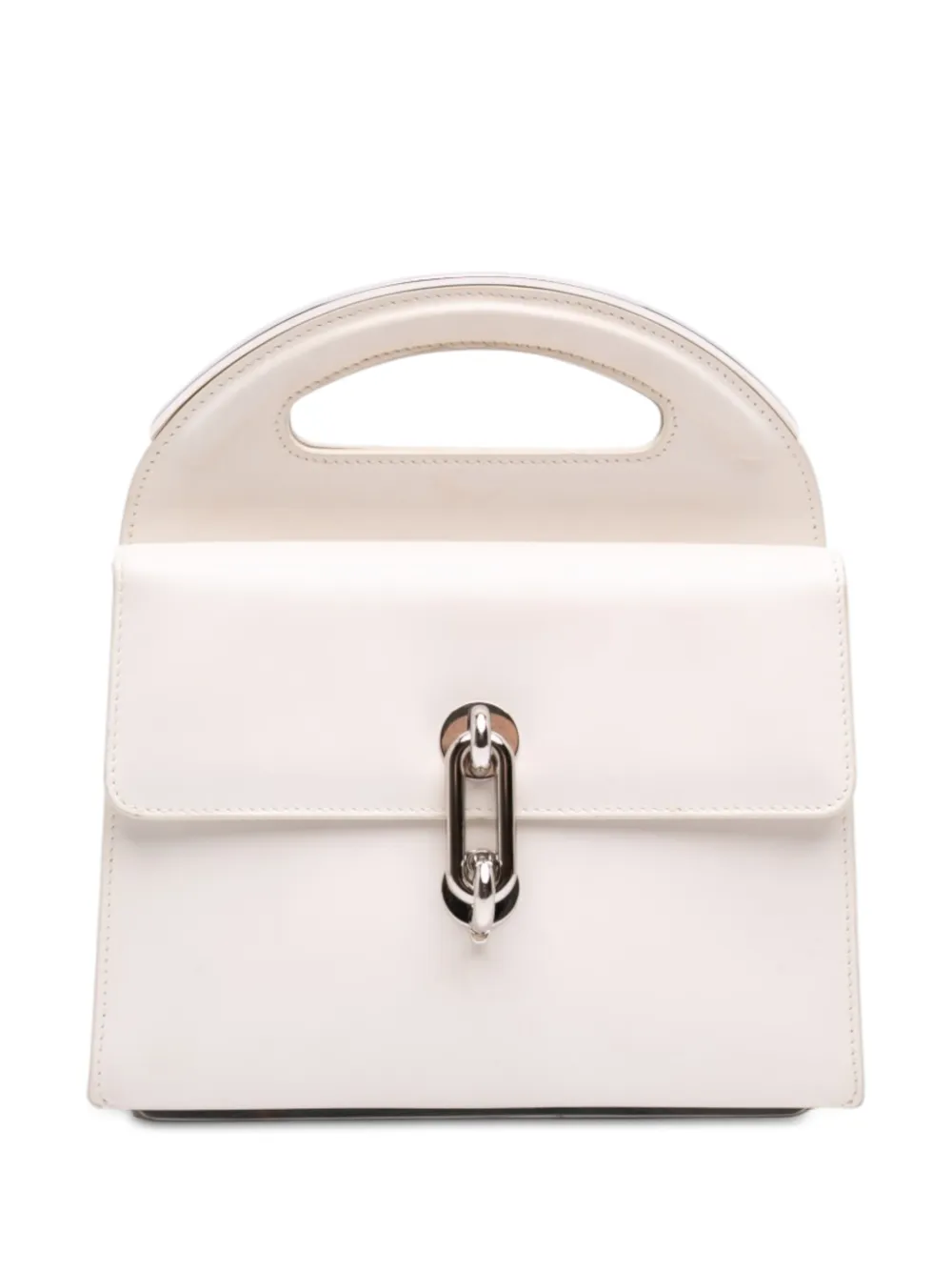 Balenciaga Pre-Owned 2013 Calfskin Maillon Round Handle Bag M handbag - Bianco