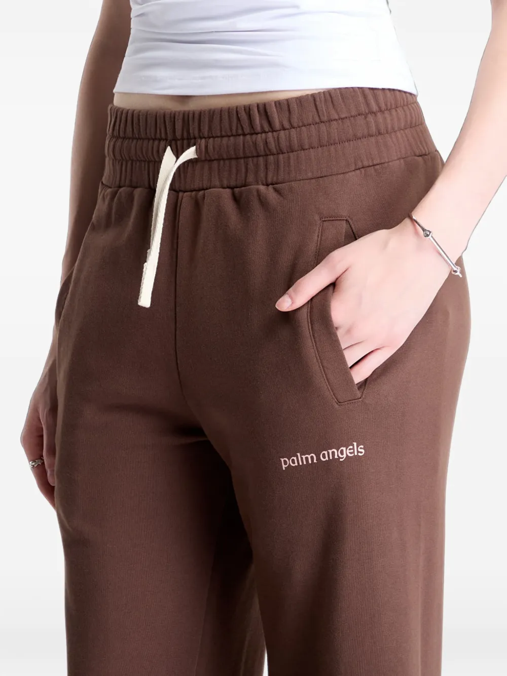Palm Angels Lions Herald trainingsbroek met grafische print Bruin