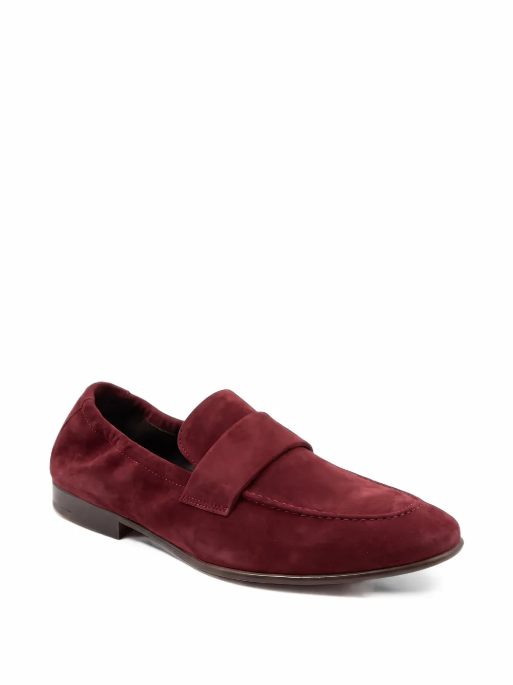 Montecore calf suede slip-on loafers - Rosso