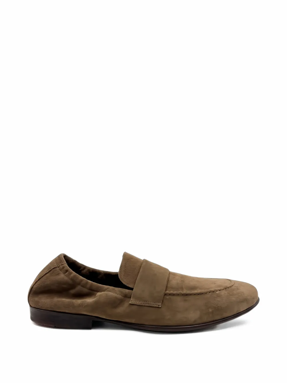 Montecore calf suede slip-on loafers - Marrone