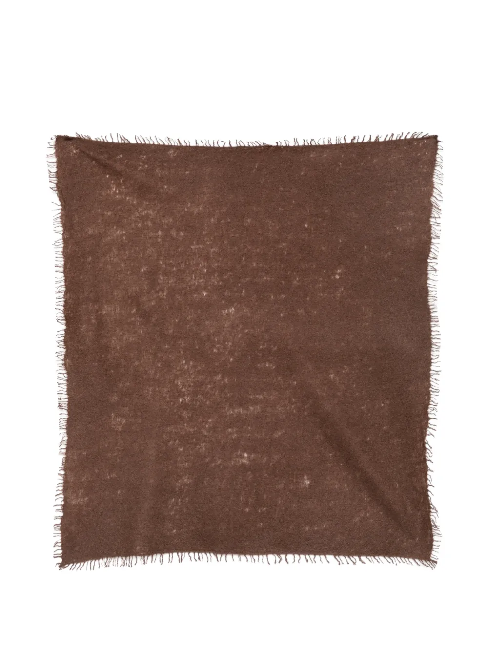 MOULETA Sciarpa con bordi sfrangiati - Marrone