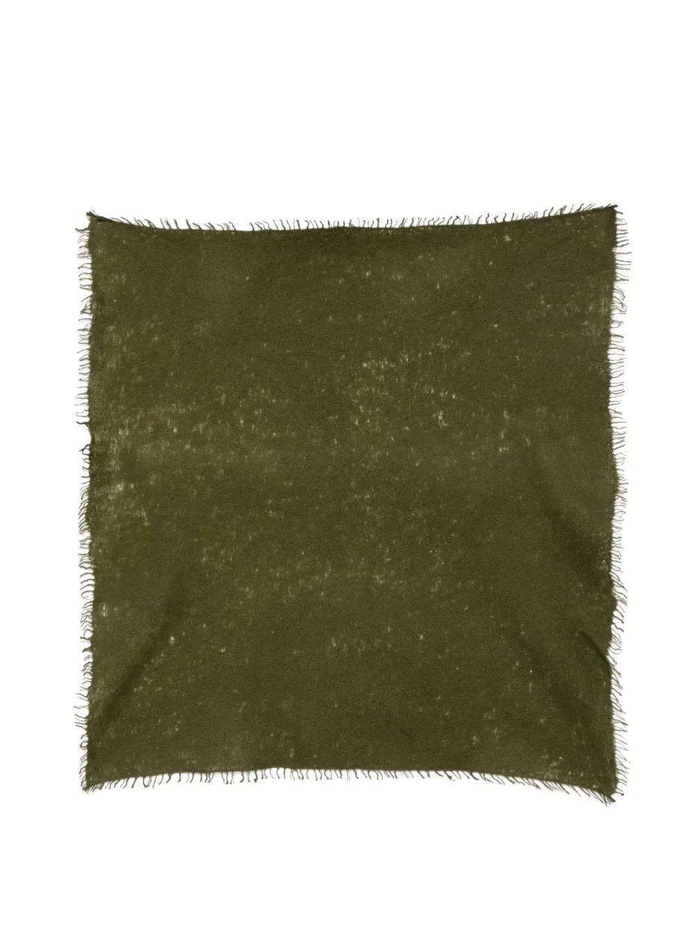 MOULETA Sciarpa semitrasparente con frange - Verde
