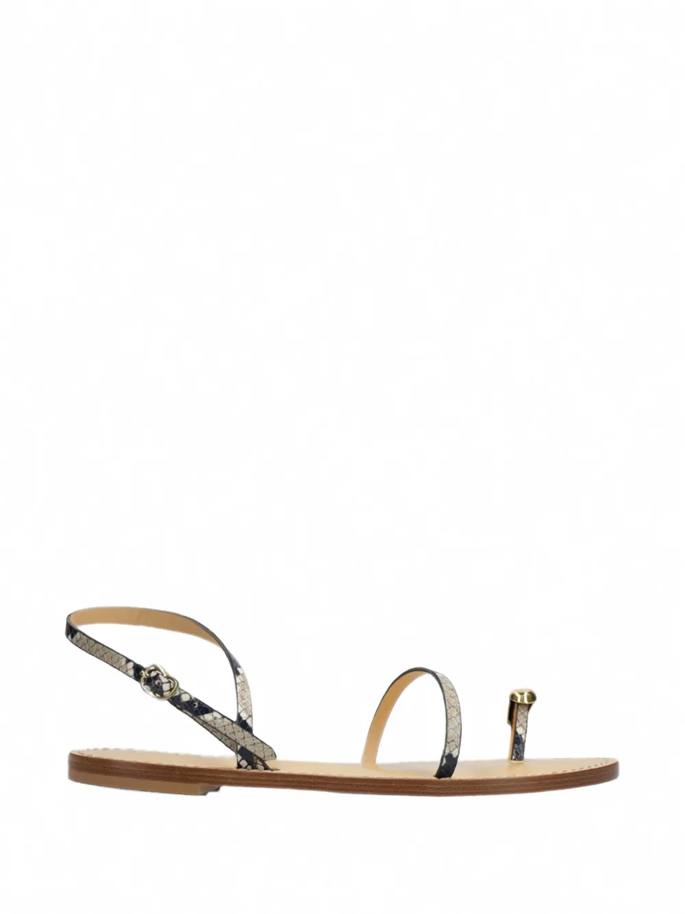 Amanu Nairobi snakeskin-effect sandals