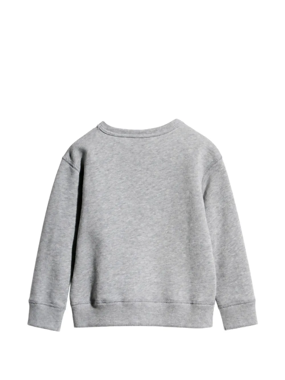 Gucci Kids logo-embroidered cat-motif sweatshirt Grijs