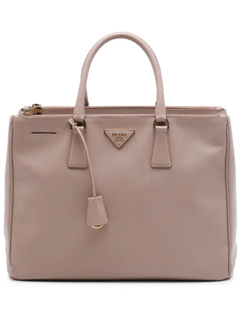 Prada Pre-Owned 2010-2026 große Saffiano Lux Galleria Tote Bag mit Reißverschluss