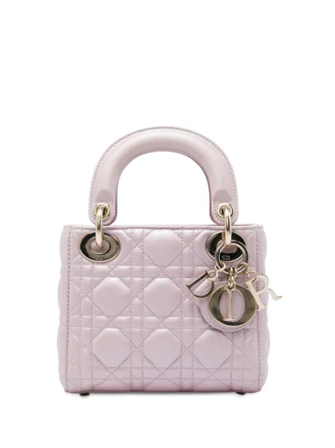 Christian Dior Pre-Owned mini sac à bandoulière Lady Dior en cuir d'agneau (2017)