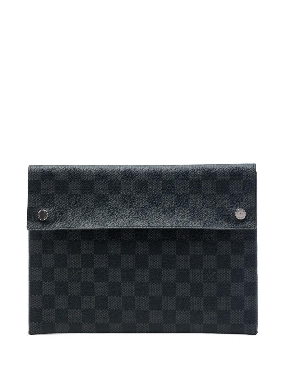 Louis Vuitton Pre-Owned 2019 Damier Graphite Alpha Pochette MMClutch - Schwarz
