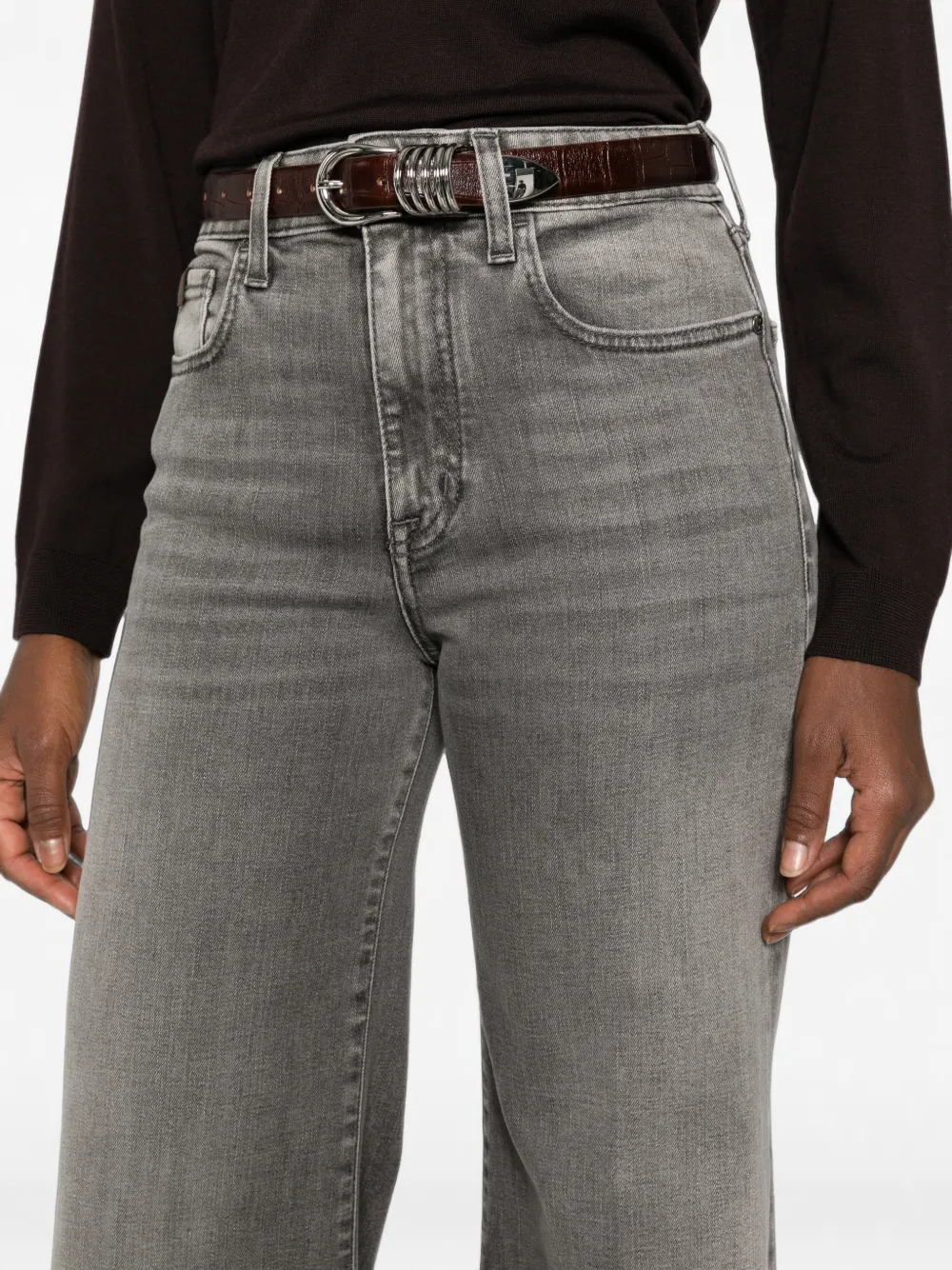 Jacob Cohën Jeans met wijde pijpen Grijs