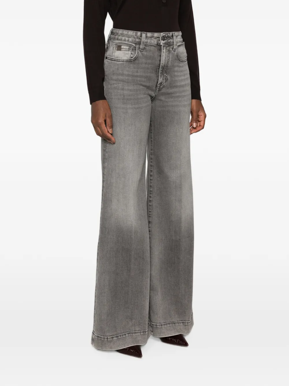 Jacob Cohën Jeans met wijde pijpen Grijs