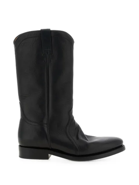Jil Sander Bruce western-style stitching boots