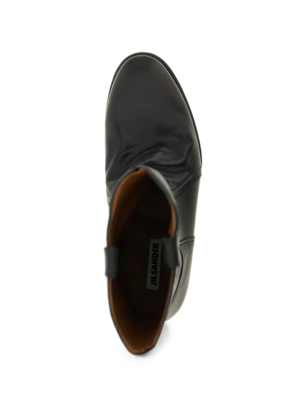 Jil Sander Bruce western-style stitching boots Zwart