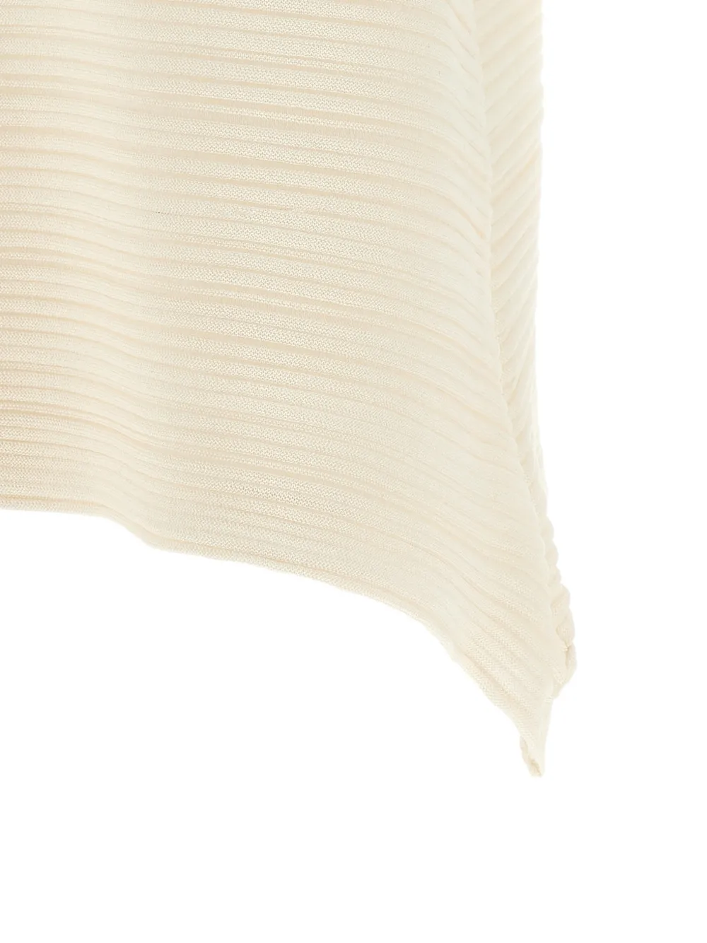 Pleats Please Issey Miyake Paper Bounce ribbed T-shirt Beige